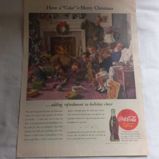 PUB originale COCA COLA datée 1944