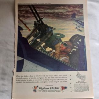 PUB originale WESTERN ELECTRIC datée 1944