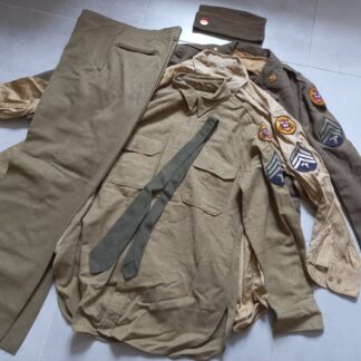 Grouping d'un sergent du 629th TANK DESTROYER Battailon