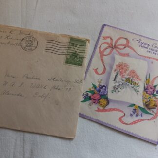 Courrier personnel daté 1945 (timbre USMC)