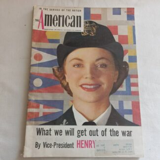 Magazine THE AMERICAN de mars 1943 (officier WAVES)