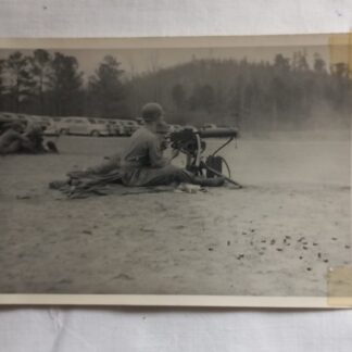 Photo originale d'un GI au tir