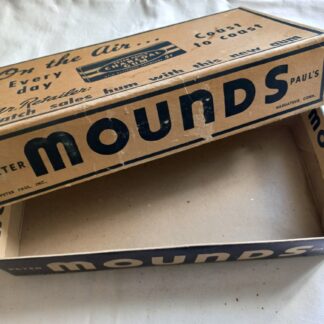 Rare boite de chocolats de marque MOUNDS