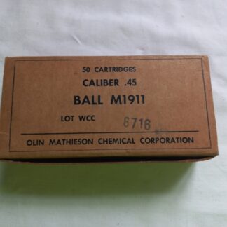 Boite vide calibre 45 M1 (lot 6716 OMCC)