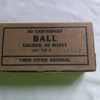 Boite vide calibre 45 M1 (lot 18440 TCA)