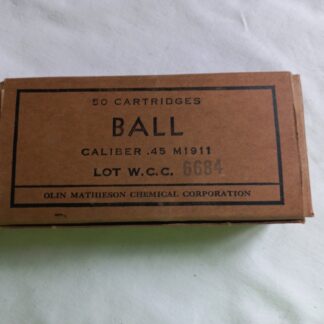 Boite vide calibre 45 M1 (lot 6684 OMCC)
