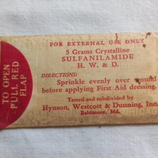 Sachet de Sulfanilamide original