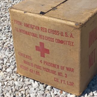 Carton de ration AMERICAN RED CROSS daté 1945