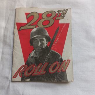 Livret original sur la 28° Infantry Division (nominatif)