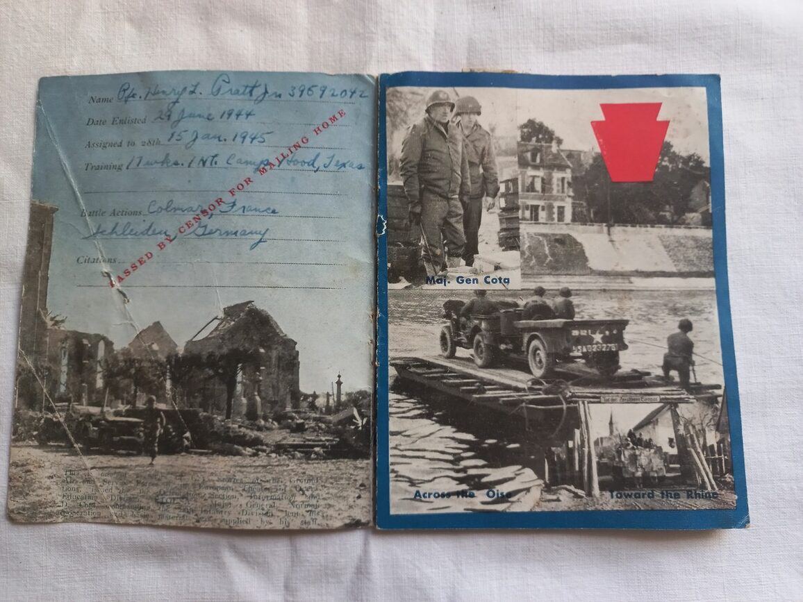 Livret original sur la 28° Infantry Division (nominatif) – Image 2