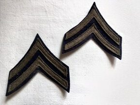 Chevrons de  CORPORAL (sur feutre)