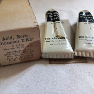 Tubes Acid Boric en boite d'origine KOLYNOS