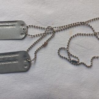 Jeu de dog tag d'origine T45 (Hurt)
