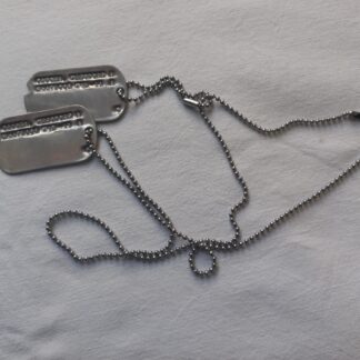 Jeu de dog tag d'origine T443/44 (Osucha)