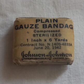 Compresse US JOHNSON et JOHNSON 1942