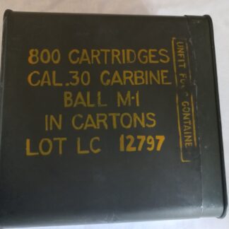 Boite en tôle vide calibre 30 M1(LC)